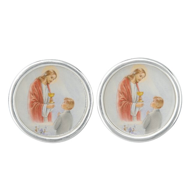 First holy communion or confirmation cufflinks (Front)