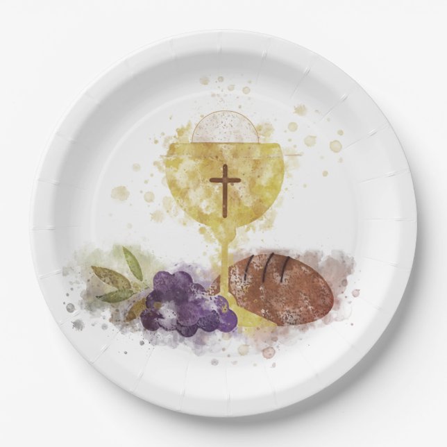 First Holy Communion    Paper Plates (Front)