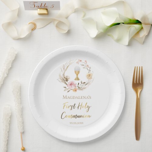 First Holy Communion Paper Plates