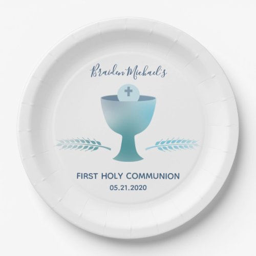First Holy Communion Party _ Custom Paper Plate