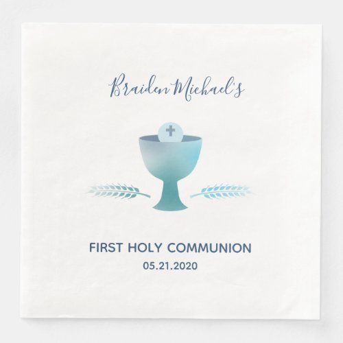 First Holy Communion Party _ Dinner Napkin Custom Paper Dinner Napkins