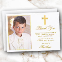 First Holy Communion Photo Gold Frame
