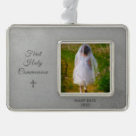 First Holy Communion Photo Ornament at Zazzle