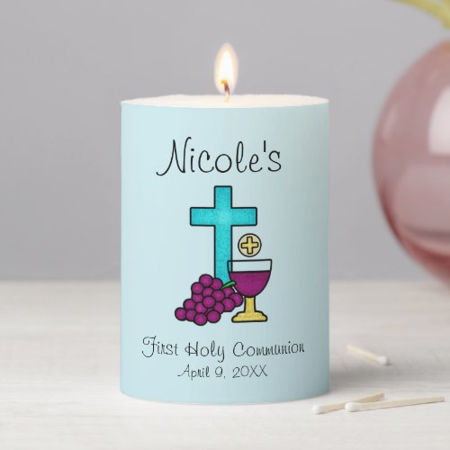 First Holy Communion Pillar Candle