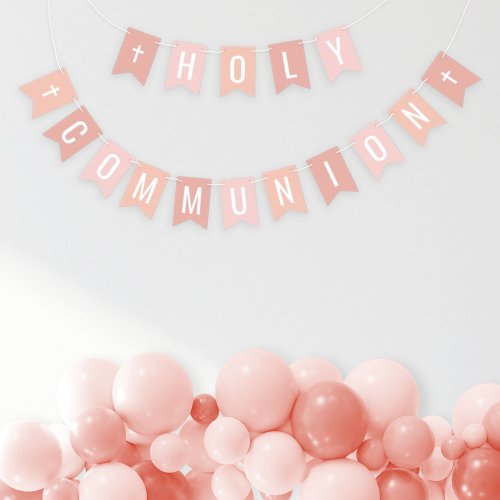 First Holy Communion Pink Girl Celebration Bunting Flags