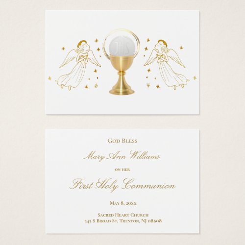 First Holy Communion  remembrance card