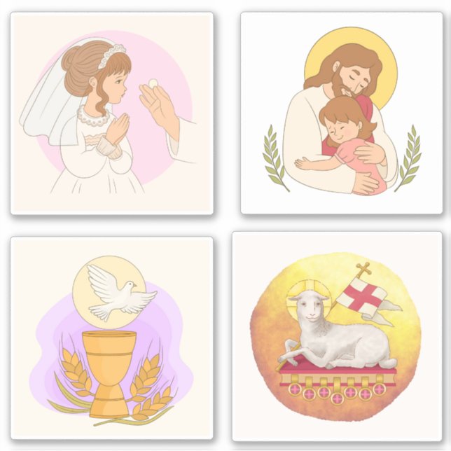 First Holy Communion set sticker (Front)