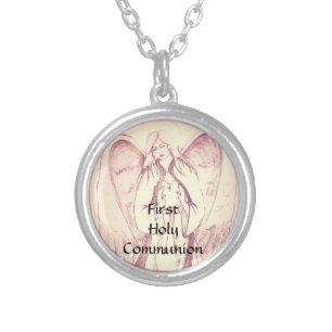 First Holy Communion Silver Plated Necklace