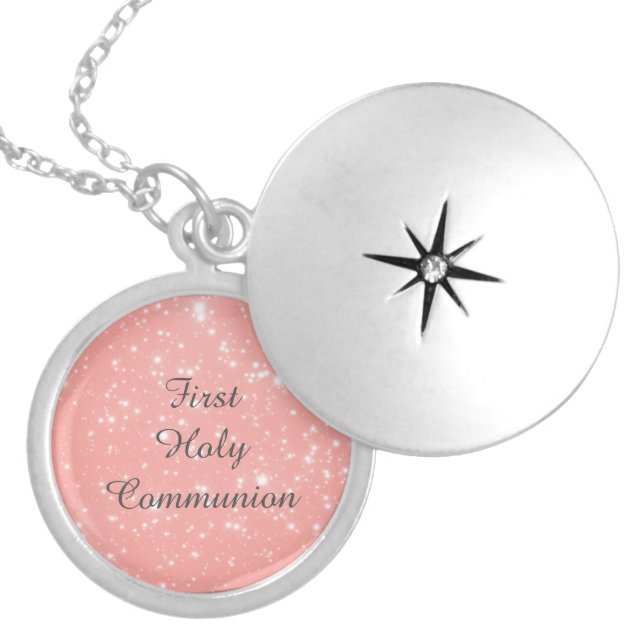 First Holy Communion Silver Plated Necklace (Front)
