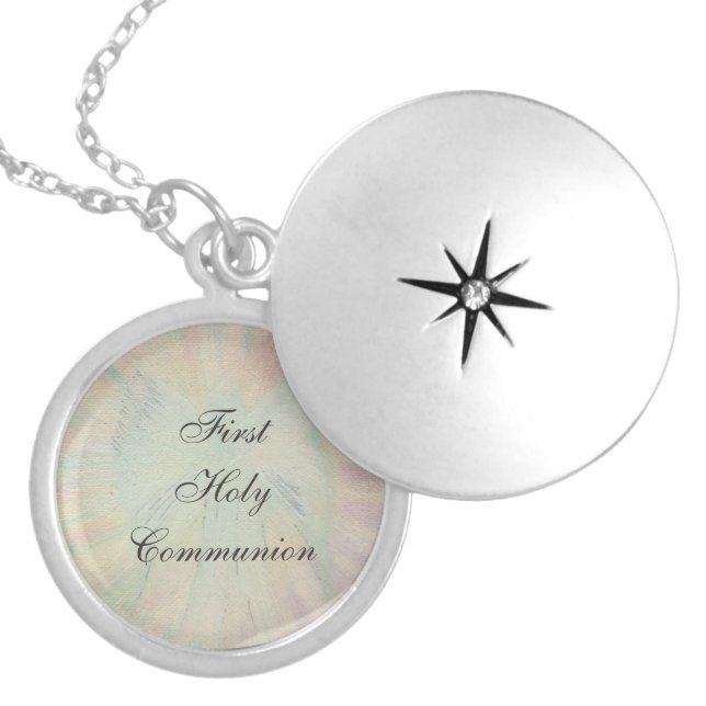 First Holy Communion Silver Plated Necklace (Front)