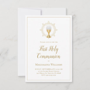 First Holy Communion small size   mini Invitation