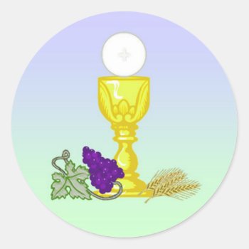 First Holy Communion Stickers by caritas at Zazzle