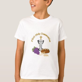 First Holy Communion T-shirt by greatnotions at Zazzle