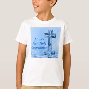 First Holy Communion T-shirt by mvdesigns at Zazzle