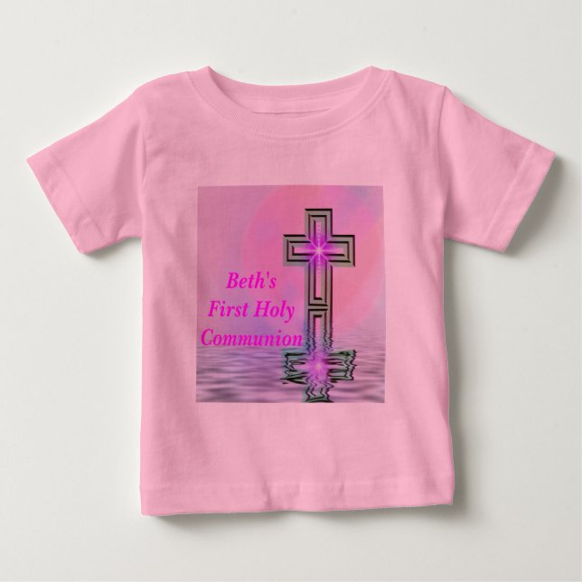 First Holy Communion T-Shirt With Name (Front)