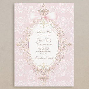 First Holy Communion thank you card