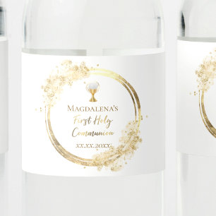 First Holy Communion   Water Bottle Label