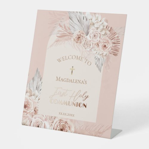 First Holy Communion welcome  Pedestal Sign