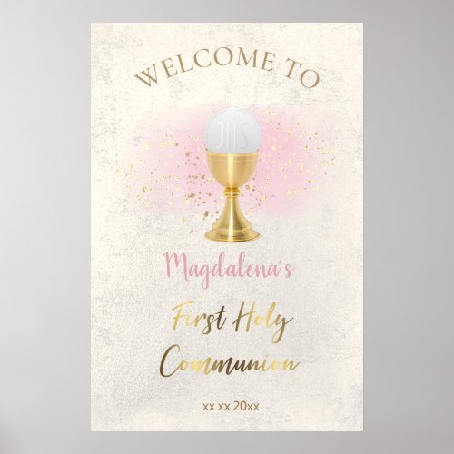 First Holy Communion welcome  Poster