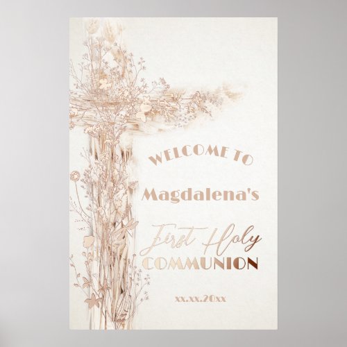 First Holy Communion  welcome sign