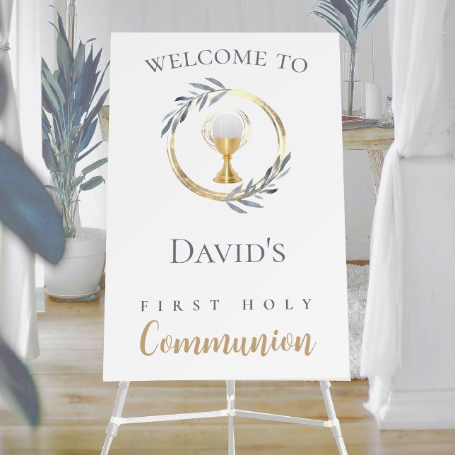 First Holy Communion welcome sign (Creator Uploaded)