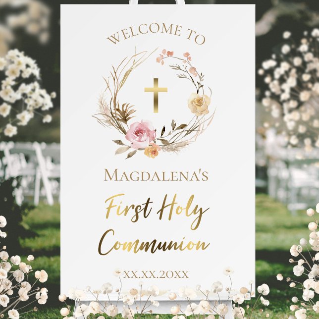 First Holy Communion welcome sign (Creator Uploaded)