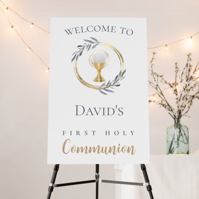 First Holy Communion welcome sign (In Situ (Stand))