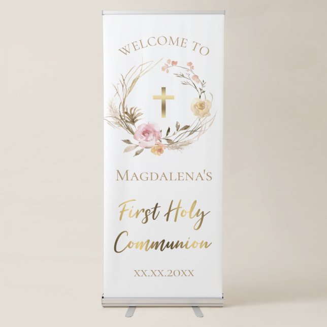 First Holy Communion welcome sign (Front)