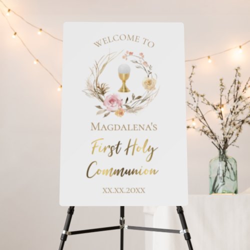 First Holy Communion welcome sign