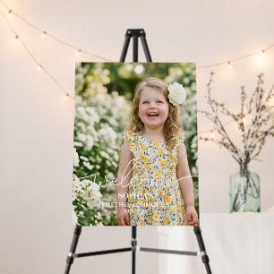 First Holy Communion Welcome Sign with Photo Foam 
