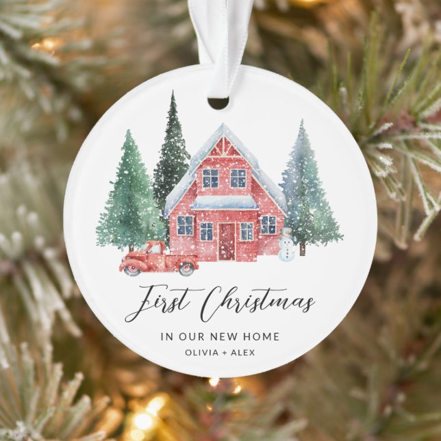 First Home Personalized Ornament New Home Gift (Tree)