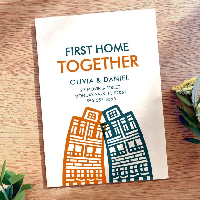 First Home Together new address card with city (Creator Uploaded)