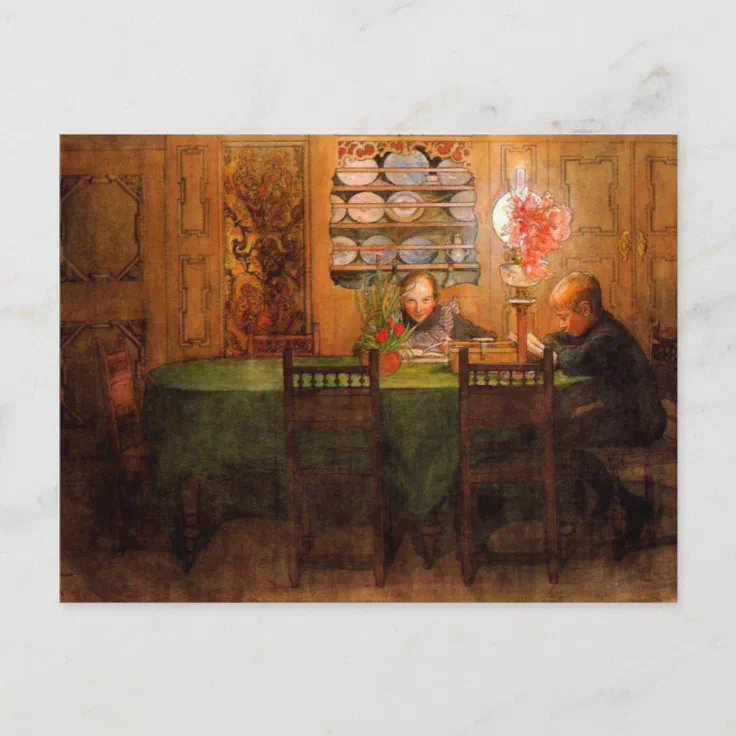 First Homework 1898 Postcard | Zazzle
