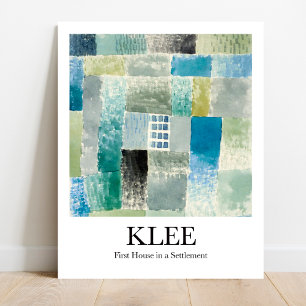 First House in a Settlement by Paul Klee Poster