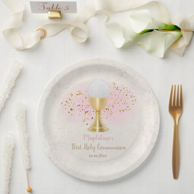 First Hoy Communion  Paper Plates (Wedding)