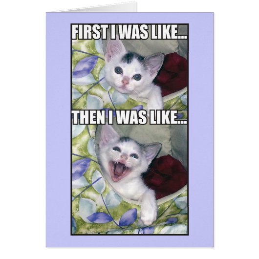 First I Was Like... Cards (Front)