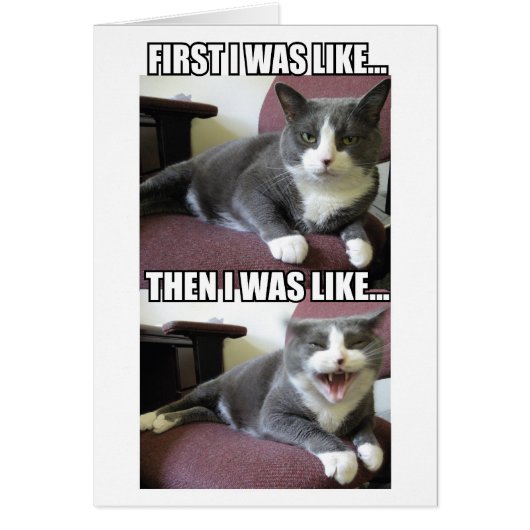 First I Was Like... Cards (Front)