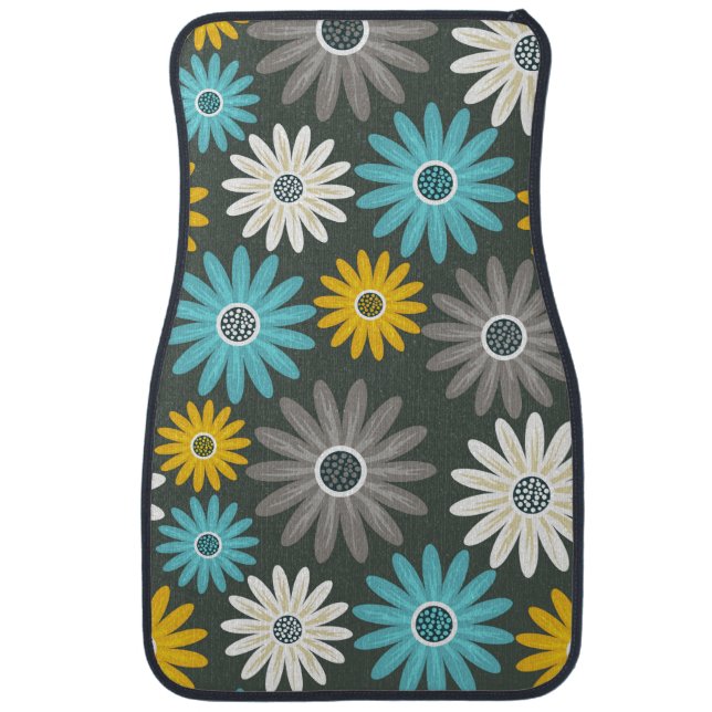First Impression Floral Front Car Mats (2 set) (Front)