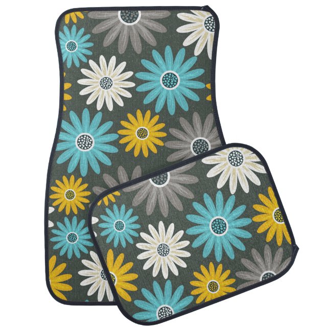 First Impression Floral Full Set Car Mats (Set)