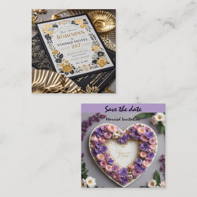 First Impressions Matter! wedding card (Front/Back)