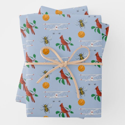 First in Flight North Carolina States of Mine  Wrapping Paper Sheets