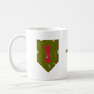 First Infantry Division "Big Red One" Distressed Coffee Mug