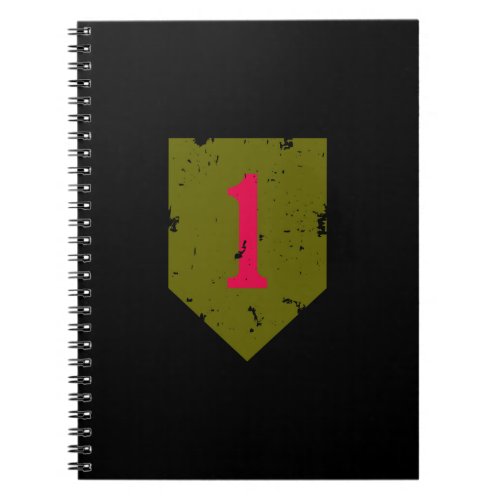 First Infantry Division Big Red One Distressed Notebook