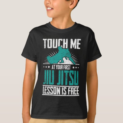 First Jiu Jitsu Lesson Is Free Brazilian BJJ T_Shirt