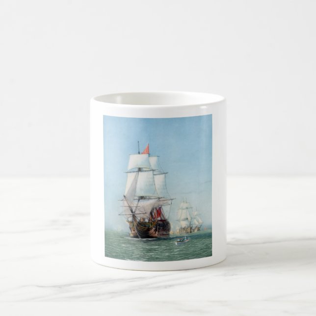 First Journey Of The HMS Victory Coffee Mug (Center)