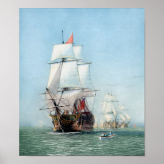 First Journey Of The HMS Victory Poster