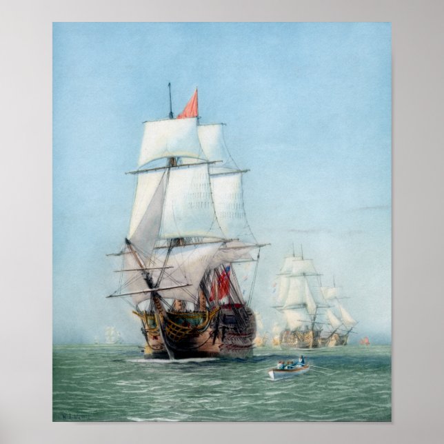 First Journey Of The HMS Victory Poster (Front)
