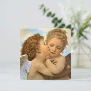 First Kiss (angel detail) by Bouguereau