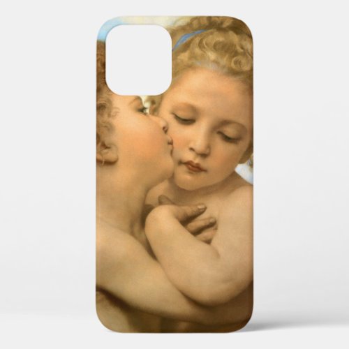 First Kiss angel detail by Bouguereau iPhone 12 Case