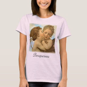 First Kiss (angel detail) by Bouguereau T-Shirt